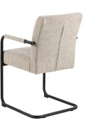 Krzesło z podłokietnikami Adele beżowe - ACTONA